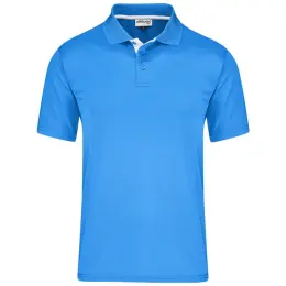 Mens Tournament Golf Shirt Aqua
